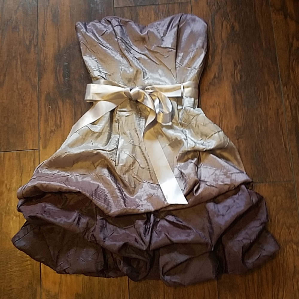 GUC Purple & Silver ombre strapless party dress